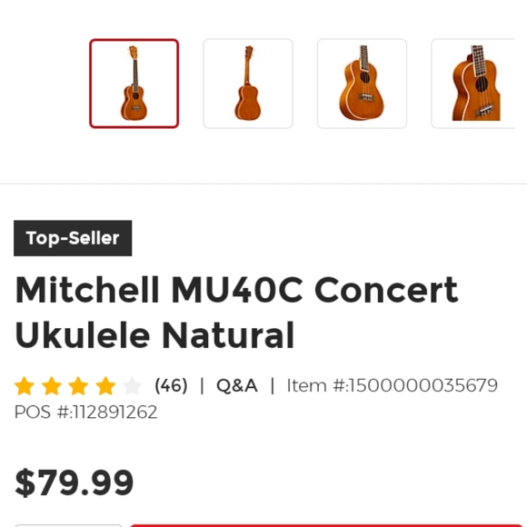 Mitchell Ukulele New in Box - Picture 8 of 9